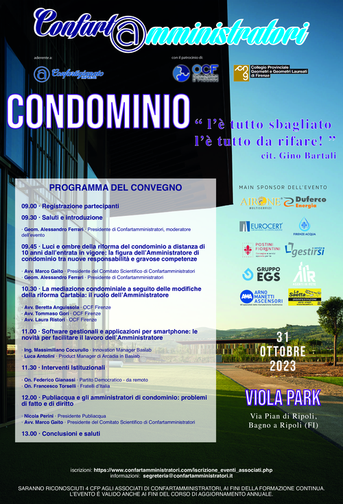 Convegno del 31.10.2023 al Viola Park